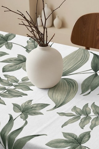 Toalha de mesa retangular antinódoas - Verde-escuro
