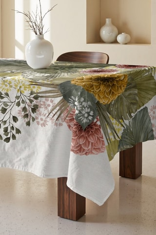Toalha de mesa retangular antinódoas - Branco