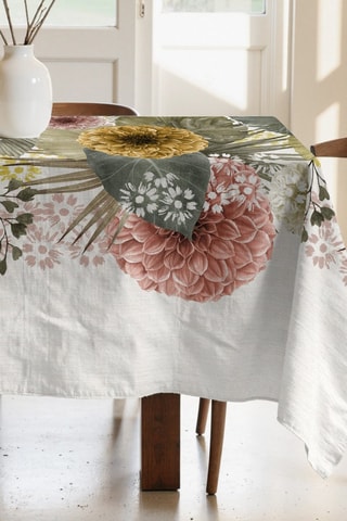 Toalha de mesa retangular antinódoas - Branco