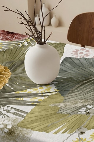 Toalha de mesa retangular antinódoas - Branco