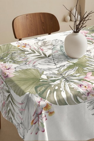 Toalha de mesa retangular antinódoas - Branco