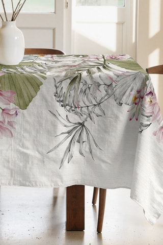 Toalha de mesa retangular antinódoas - Branco