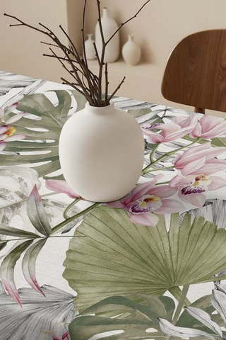 Toalha de mesa retangular antinódoas - Branco