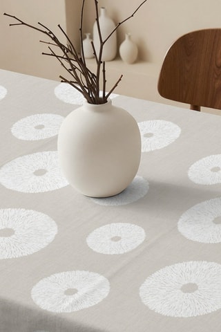 Toalha de mesa retangular antinódoas - Bege