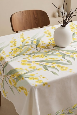 Toalha de mesa retangular antinódoas - Amarelo