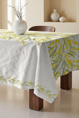 Toalha de mesa retangular antinódoas - Amarelo