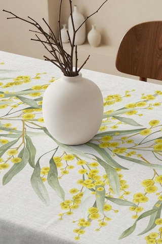 Toalha de mesa retangular antinódoas - Amarelo