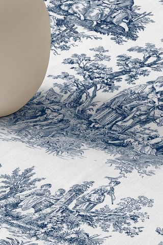 Toalha de mesa retangular antinódoas - Azul-cobalto