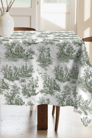 Toalha de mesa retangular antinódoas - Verde