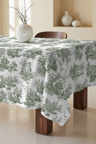 Toalha de mesa retangular antinódoas - Verde