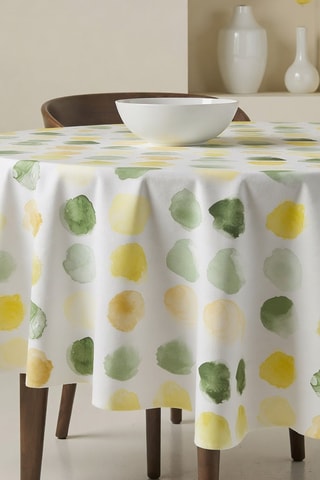 Nappe ronde antitache - Blanc