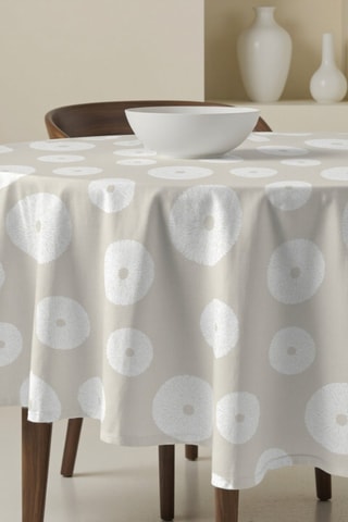 Nappe ronde antitache - Beige