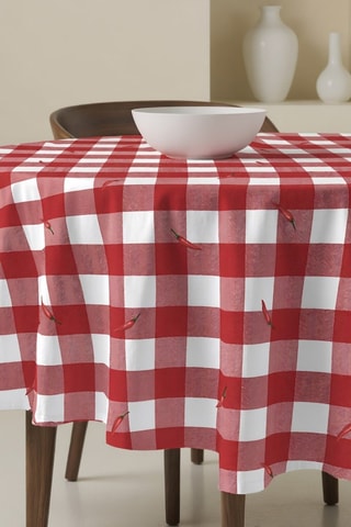 Nappe ronde antitache - Rouge