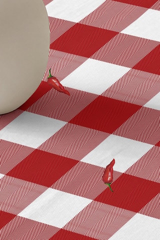 Nappe ronde antitache - Rouge