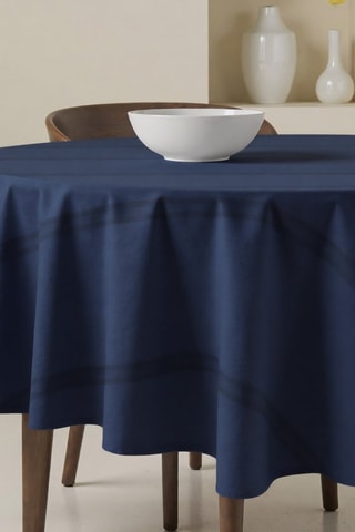 Nappe ronde antitache - Bleu marine