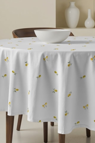 Nappe ronde antitache - Blanc