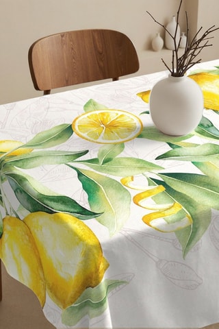 Toalha de mesa retangular antinódoas - Branco