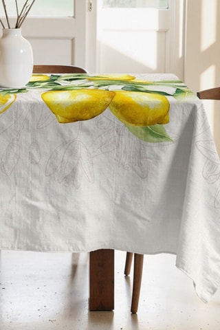 Toalha de mesa retangular antinódoas - Branco