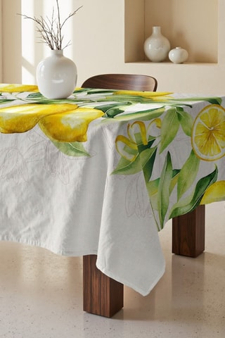 Toalha de mesa retangular antinódoas - Branco