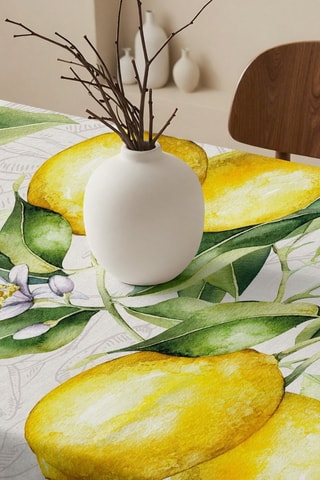 Toalha de mesa retangular antinódoas - Branco
