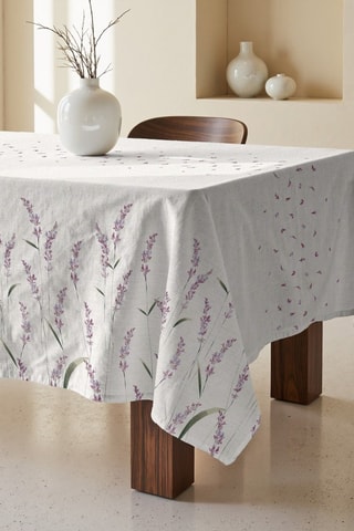 Toalha de mesa retangular antinódoas - Violeta