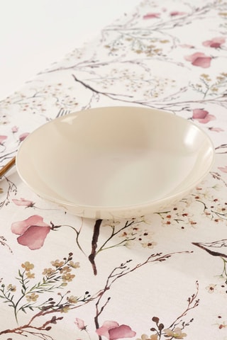 Toalha de mesa anti-nódoas - Bege e rosa