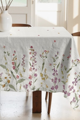 Toalha de mesa retangular antinódoas - Branco