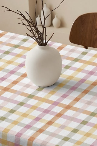 Toalha de mesa quadrada antinódoas - Branco