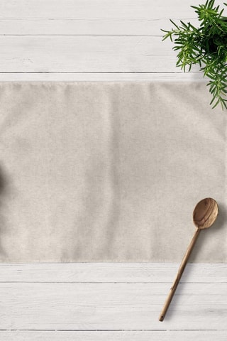 2 sets de table en lin Lino - Beige - 45 x 35 cm