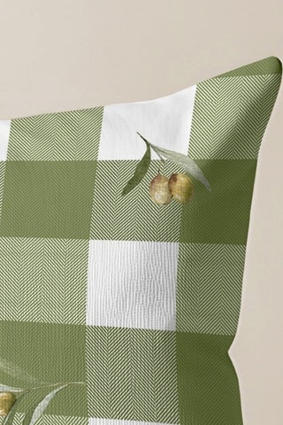 Housse de coussin - Vert olive - 30 x 50 cm
