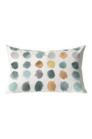 Housse de coussin - Ecru et jaune - 30 x 50 cm