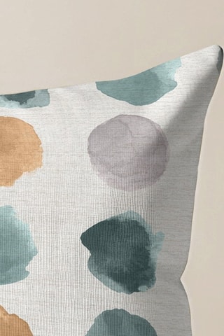 Housse de coussin - Ecru et jaune - 30 x 50 cm