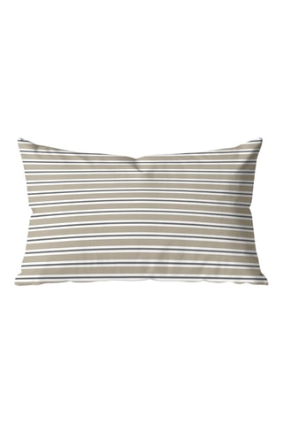 Housse de coussin - Beige et bleu nuit - 30 x 50 cm