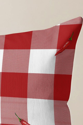 Housse de coussin - Rouge - 30 x 50 cm