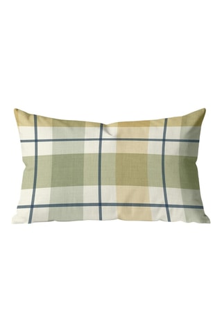 Housse de coussin - Beige et vert - 30 x 50 cm