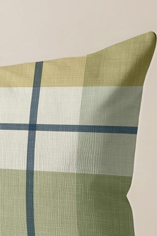 Housse de coussin - Beige et vert - 30 x 50 cm