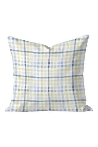 Capa de almofada - Verde-claro e cinzento-escuro - 50 x 50 cm