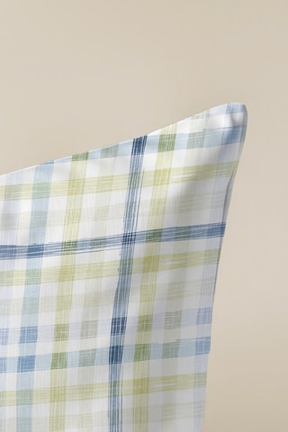 Capa de almofada - Verde-claro e cinzento-escuro - 50 x 50 cm