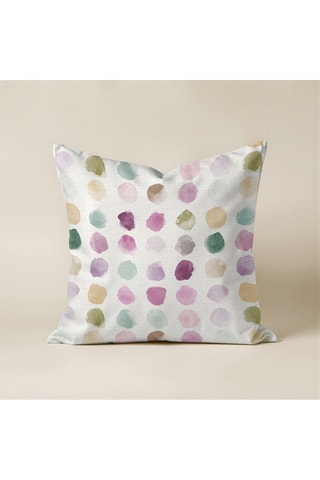 Housse de coussin - Blanc et mauve - 50 x 50 cm