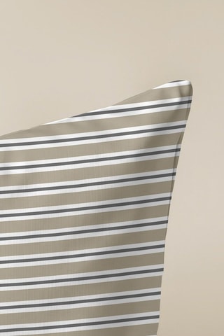 Housse de coussin - Beige et bleu foncé - 50 x 50 cm