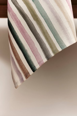 Torchon de cuisine Naiara - Blanc et rose - 45 x 70 cm