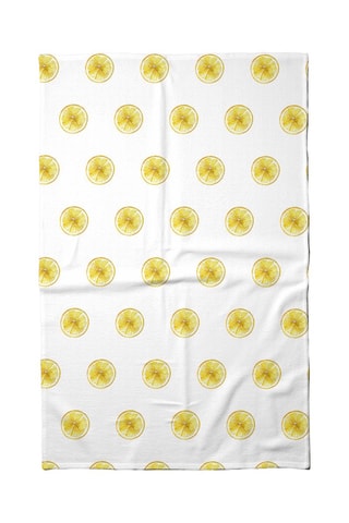 2 torchons - Blanc et jaune