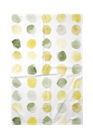 2 torchons - Blanc et vert