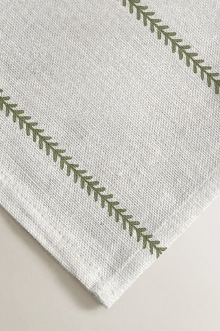 2 torchons - Beige et vert