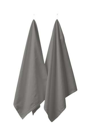 2 torchons de cuisine - Gris foncé