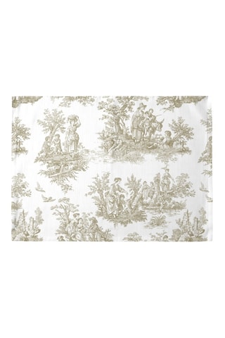 2 serviettes de table antitache en coton biologique - Beige