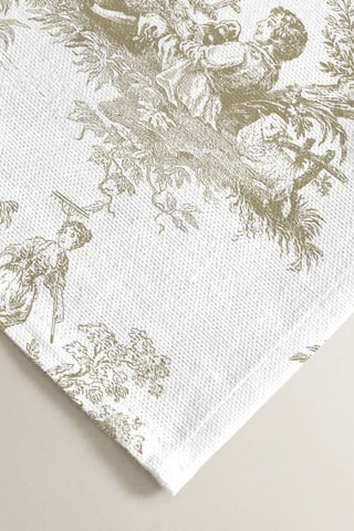 2 serviettes de table antitache en coton biologique - Beige