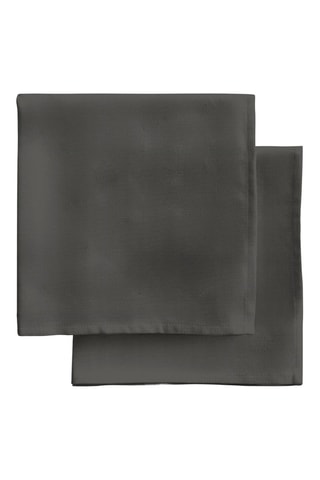 4 serviettes de table - Gris foncé