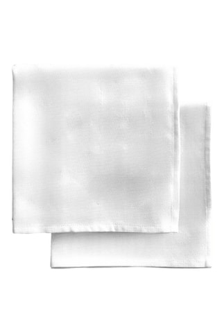 4 serviettes de table - Blanc