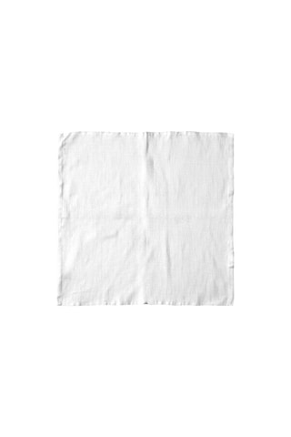 4 serviettes de table - Blanc